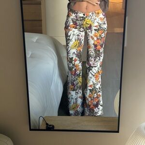 Wrangler Floral Wide-Leg Pants